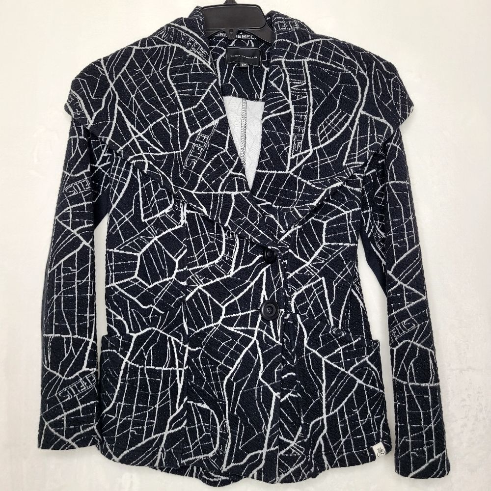 Tonia Debellis Hooded‎ Coat Size Small